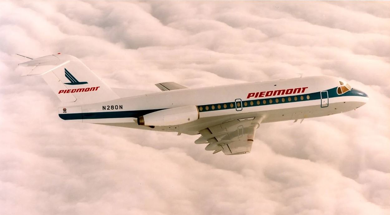 Az indonéz Garuda levetett F28-asait a Fokker woensdrechti gyárában újították fel az amerikai Piedmont megrendelésére (fotó: https://www.fokker-history.com)